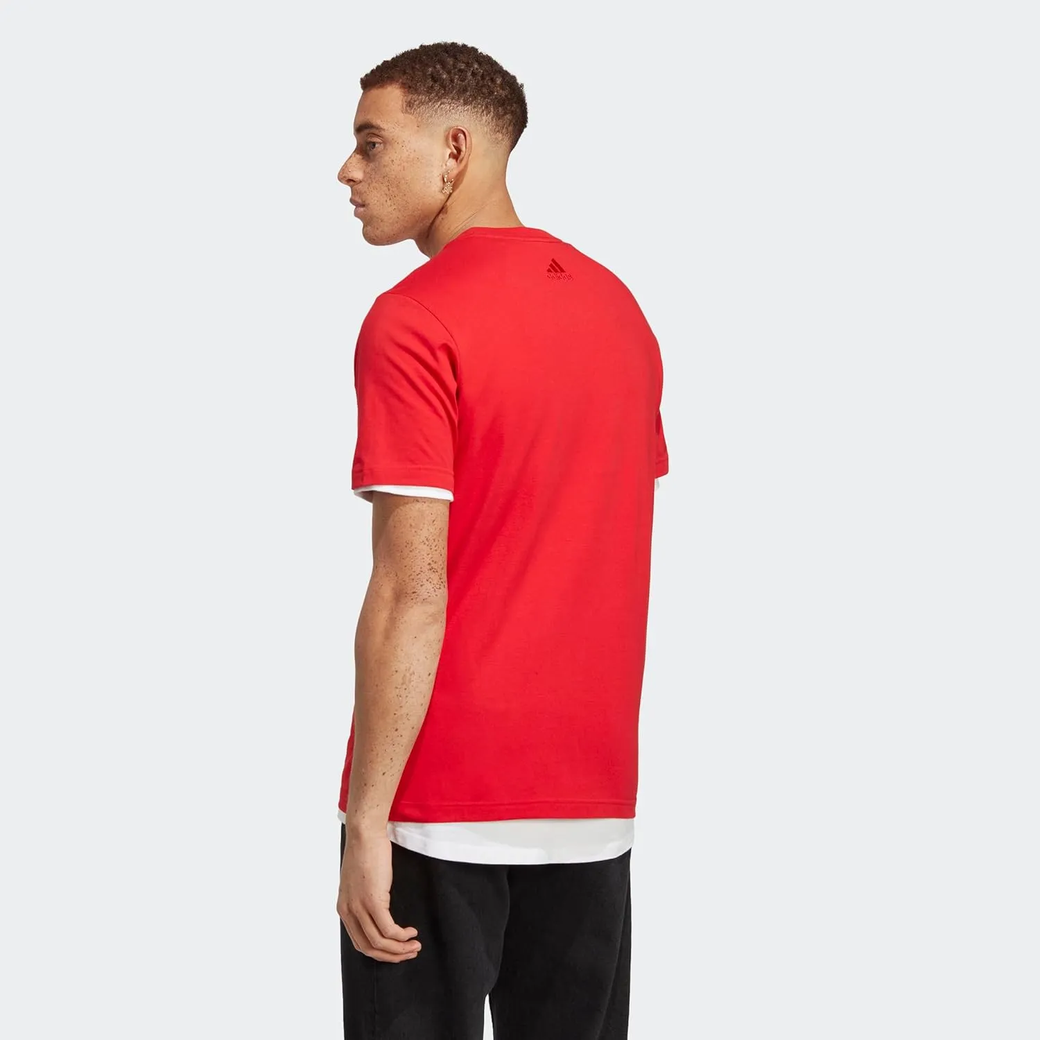 adidas Men's Essentials Single Jersey Linear Embroidered Logo T-Shirt