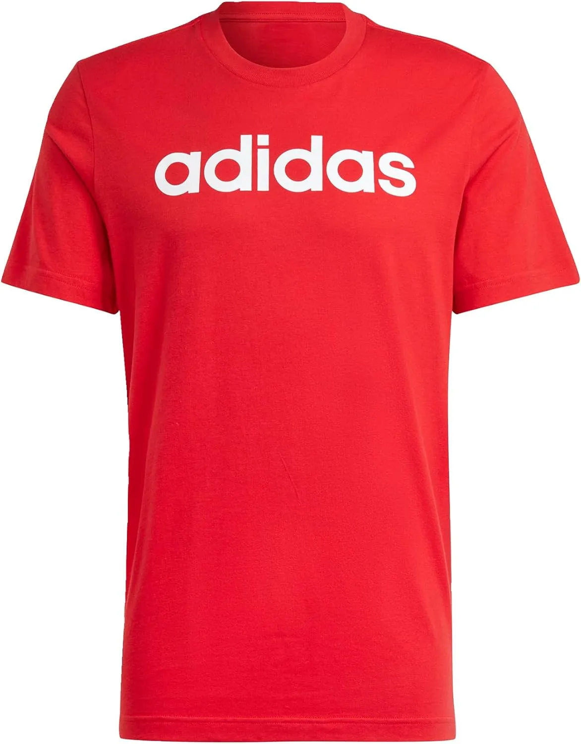 adidas Men's Essentials Single Jersey Linear Embroidered Logo T-Shirt