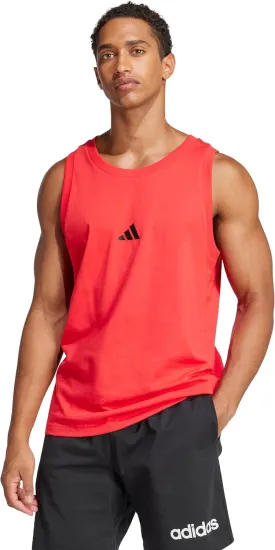 adidas Men's Essentials Small Logo Single Jersey Tank Top