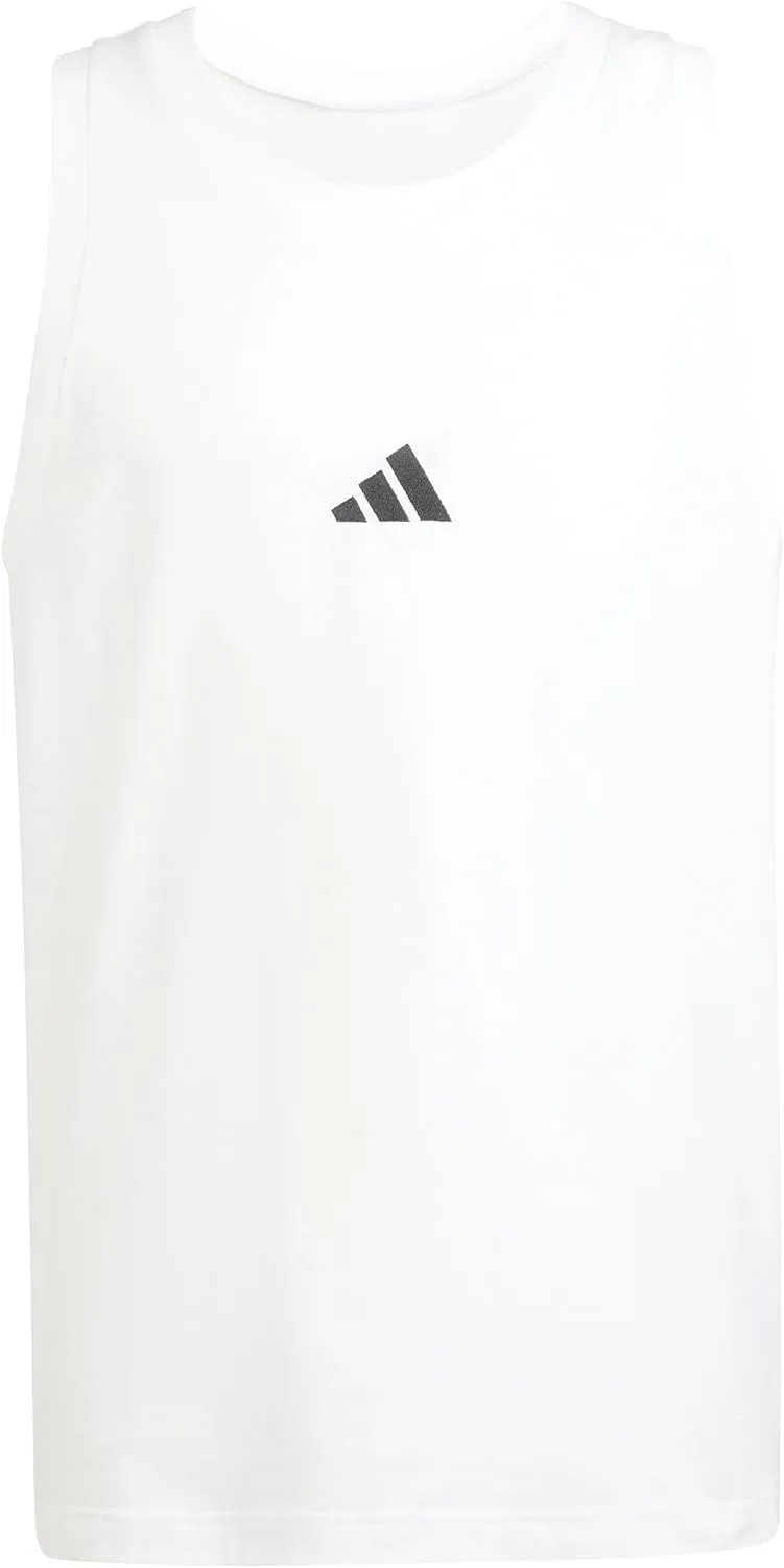 adidas Men's Essentials Small Logo Single Jersey Tank Top