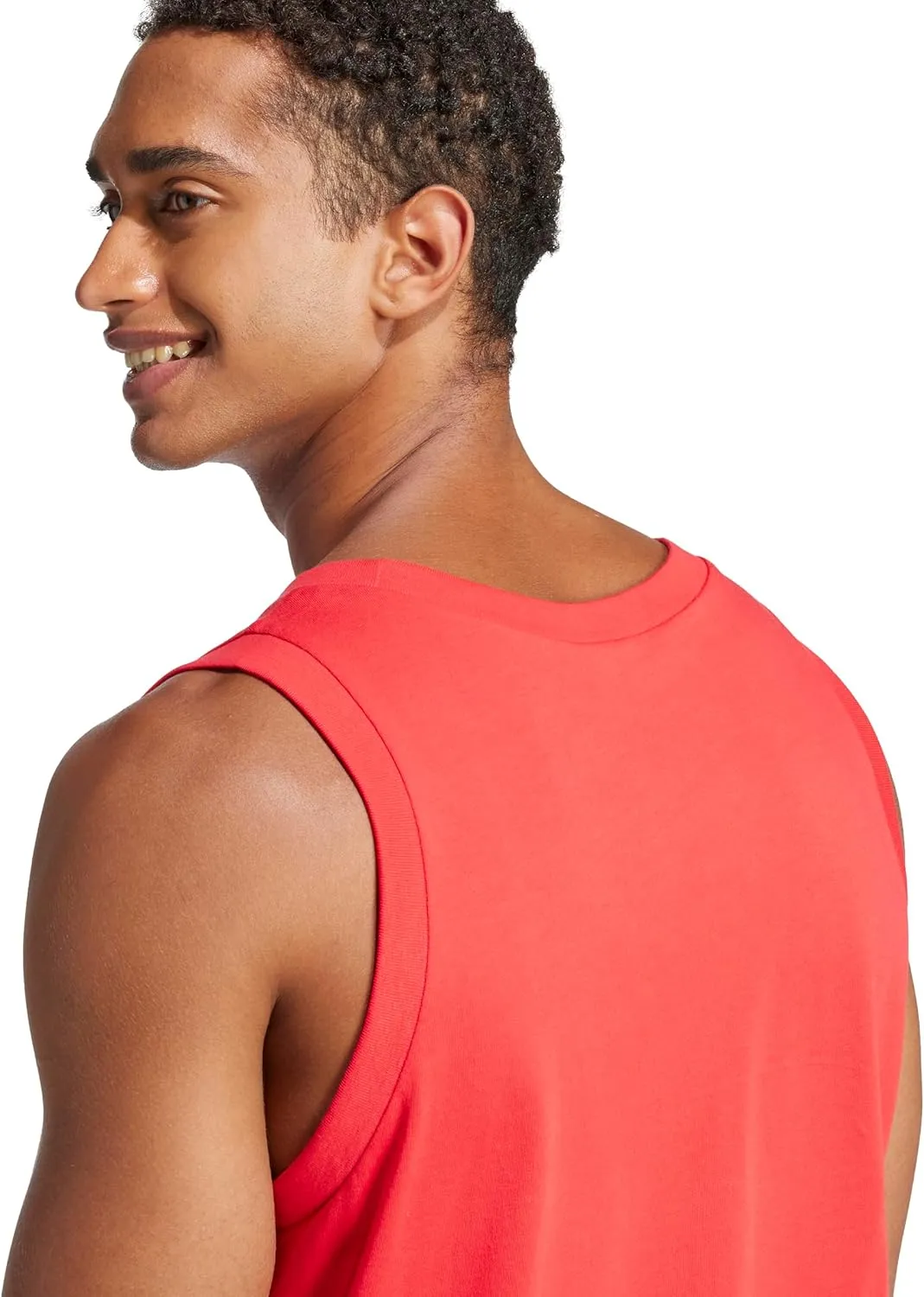 adidas Men's Essentials Small Logo Single Jersey Tank Top