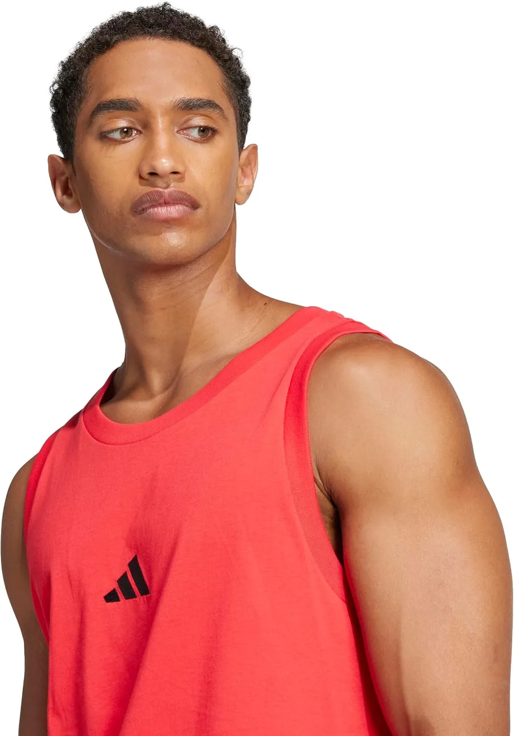 adidas Men's Essentials Small Logo Single Jersey Tank Top