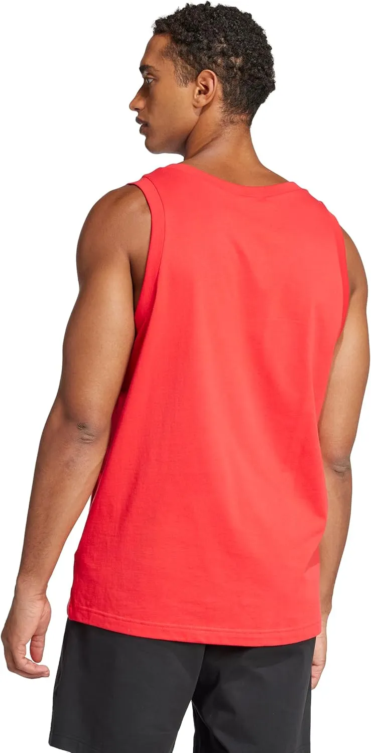 adidas Men's Essentials Small Logo Single Jersey Tank Top