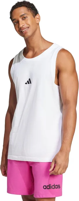 adidas Men's Essentials Small Logo Single Jersey Tank Top
