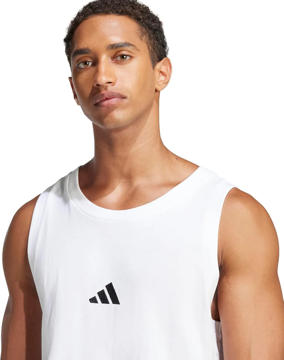 adidas Men's Essentials Small Logo Single Jersey Tank Top