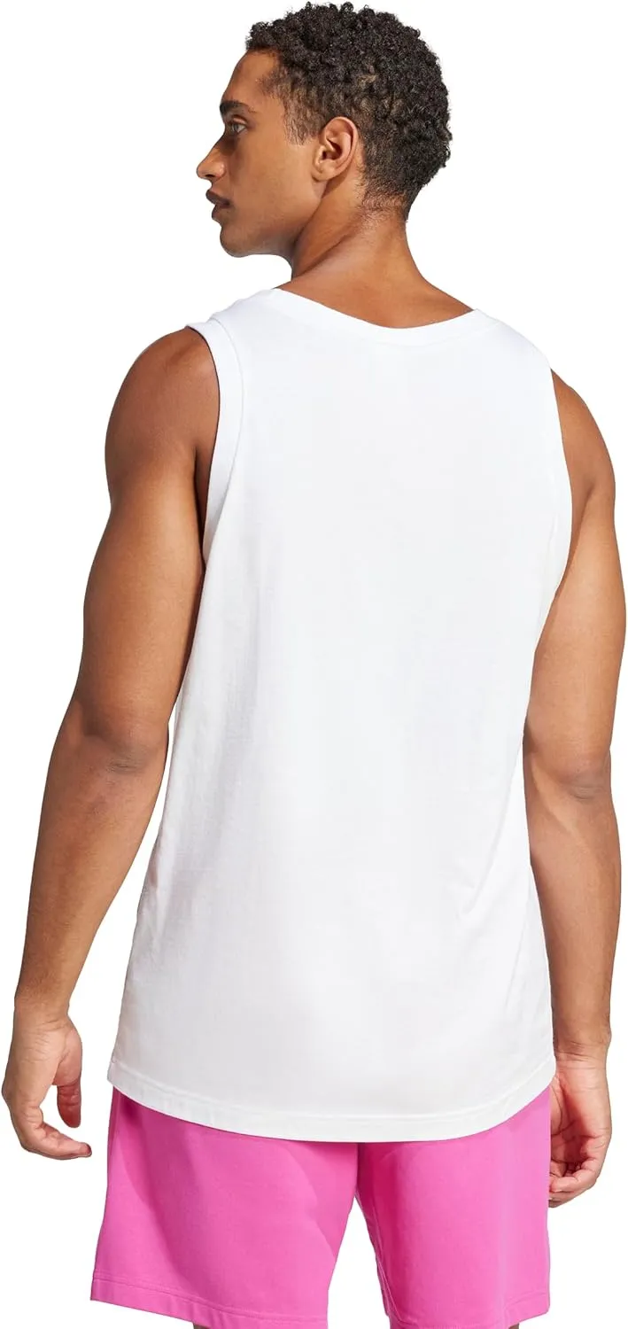 adidas Men's Essentials Small Logo Single Jersey Tank Top