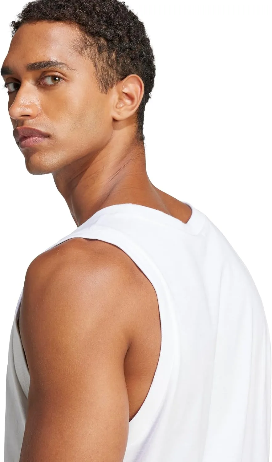 adidas Men's Essentials Small Logo Single Jersey Tank Top