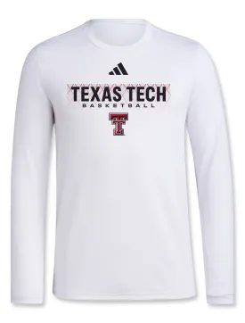 Adidas Texas Tech "Locker On-Court In The Fade" 2024 Long Sleeve T- Shirt