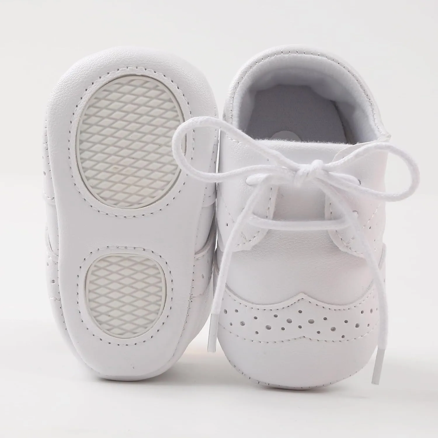 Baby Boys Girls Shoes ?Soft Sole Non-Slip PU Leather Baptism Christening Shoes Infant First Walker Shoes Toddler Crib Shoes Newborn Loafers Flats Shoes