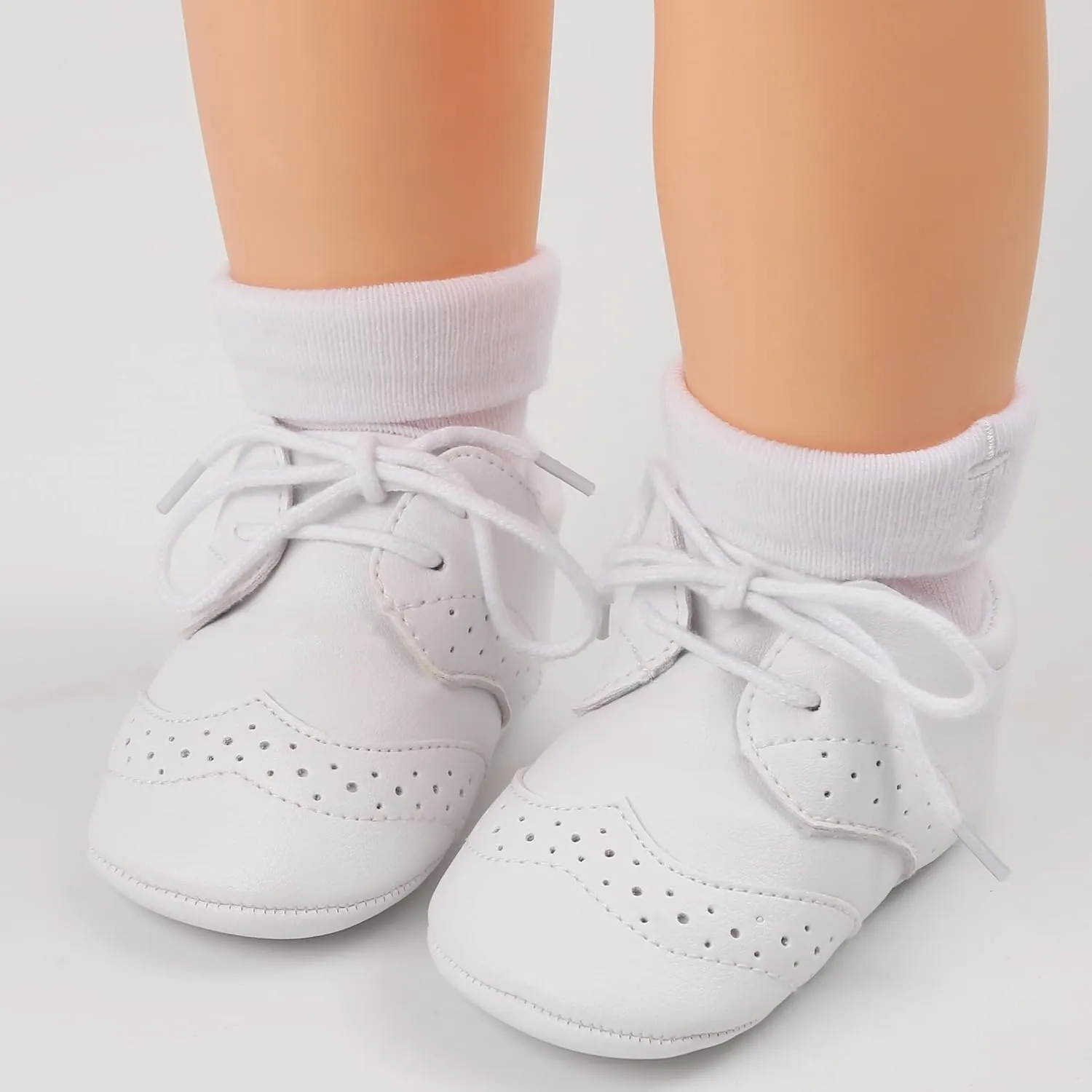 Baby Boys Girls Shoes ?Soft Sole Non-Slip PU Leather Baptism Christening Shoes Infant First Walker Shoes Toddler Crib Shoes Newborn Loafers Flats Shoes