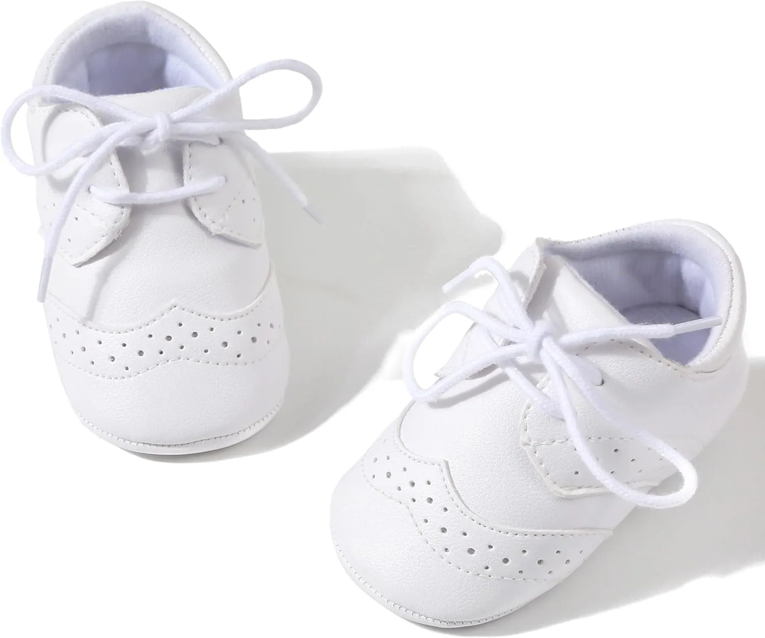 Baby Boys Girls Shoes ?Soft Sole Non-Slip PU Leather Baptism Christening Shoes Infant First Walker Shoes Toddler Crib Shoes Newborn Loafers Flats Shoes