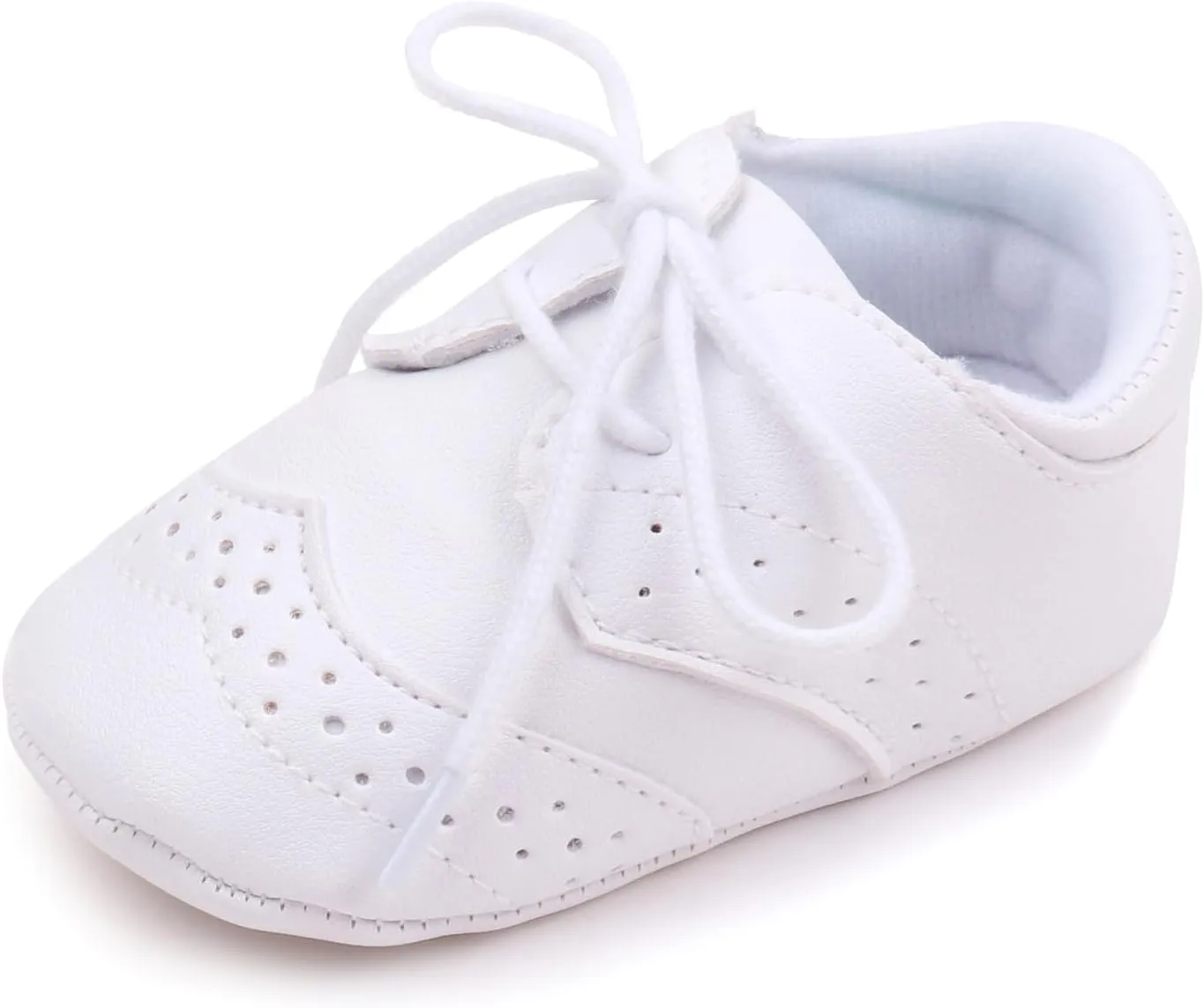 Baby Boys Girls Shoes ?Soft Sole Non-Slip PU Leather Baptism Christening Shoes Infant First Walker Shoes Toddler Crib Shoes Newborn Loafers Flats Shoes