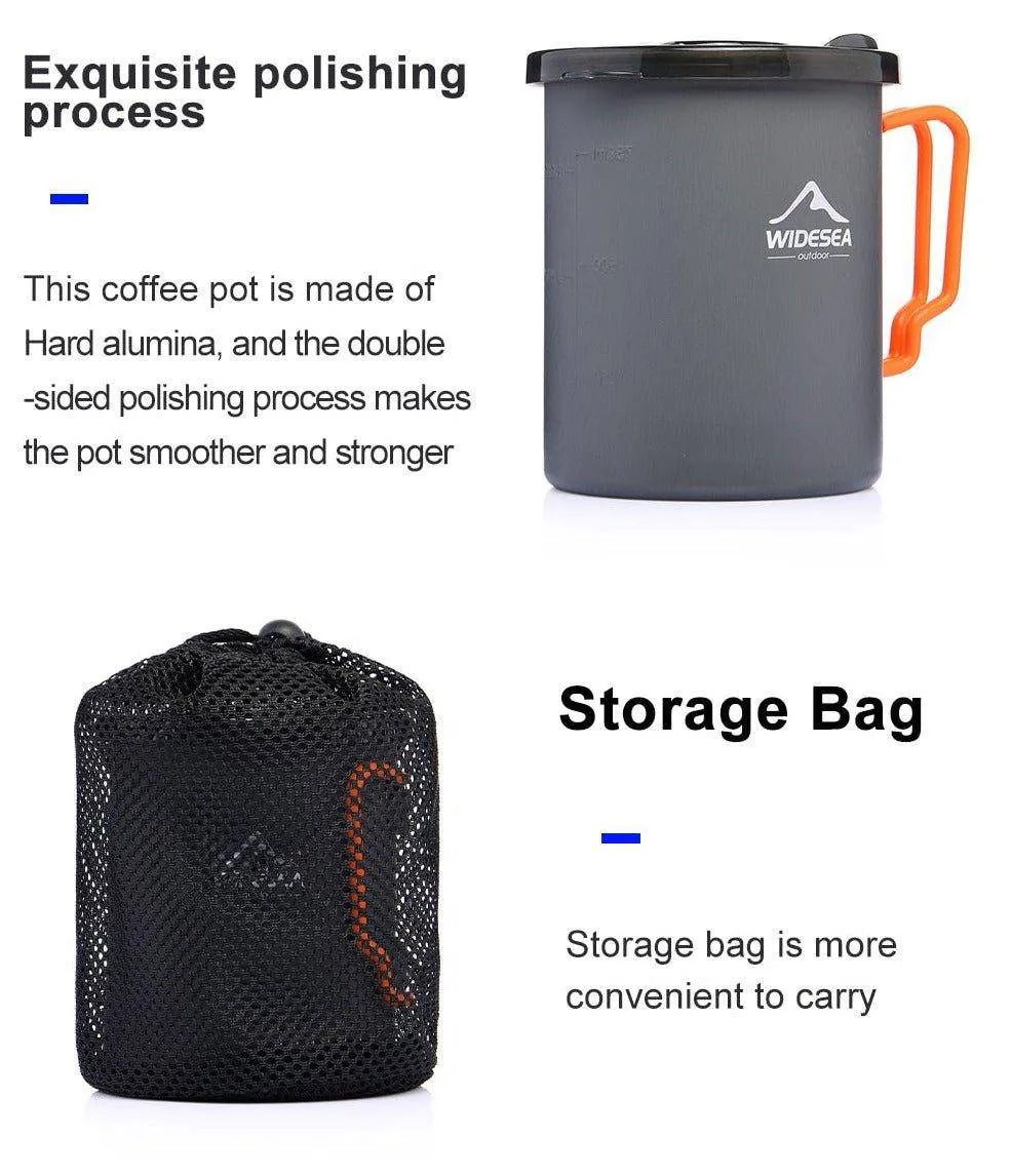 Camping Coffee Pot with French Press