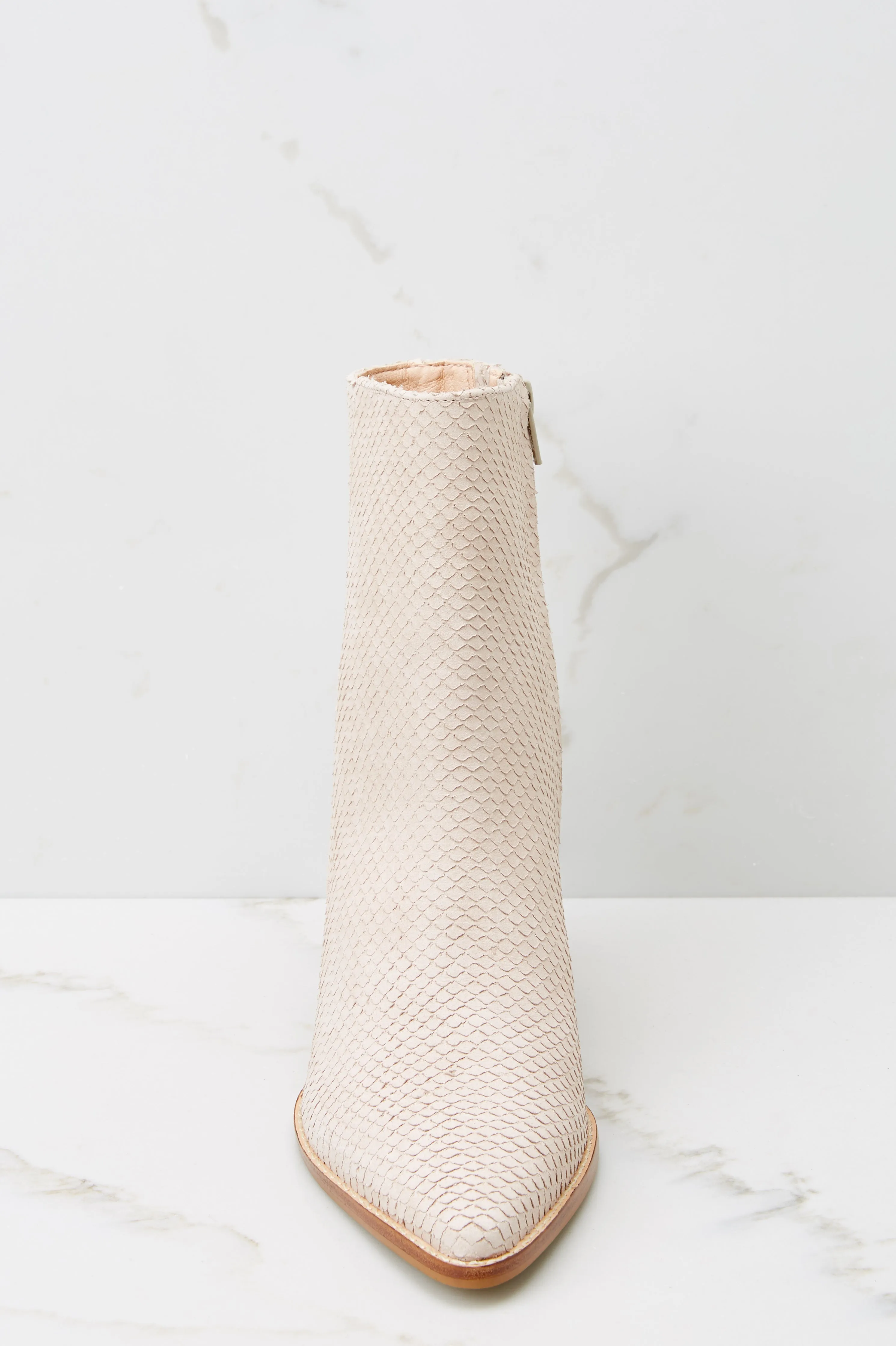 Caty Blush Snake Ankle Boots