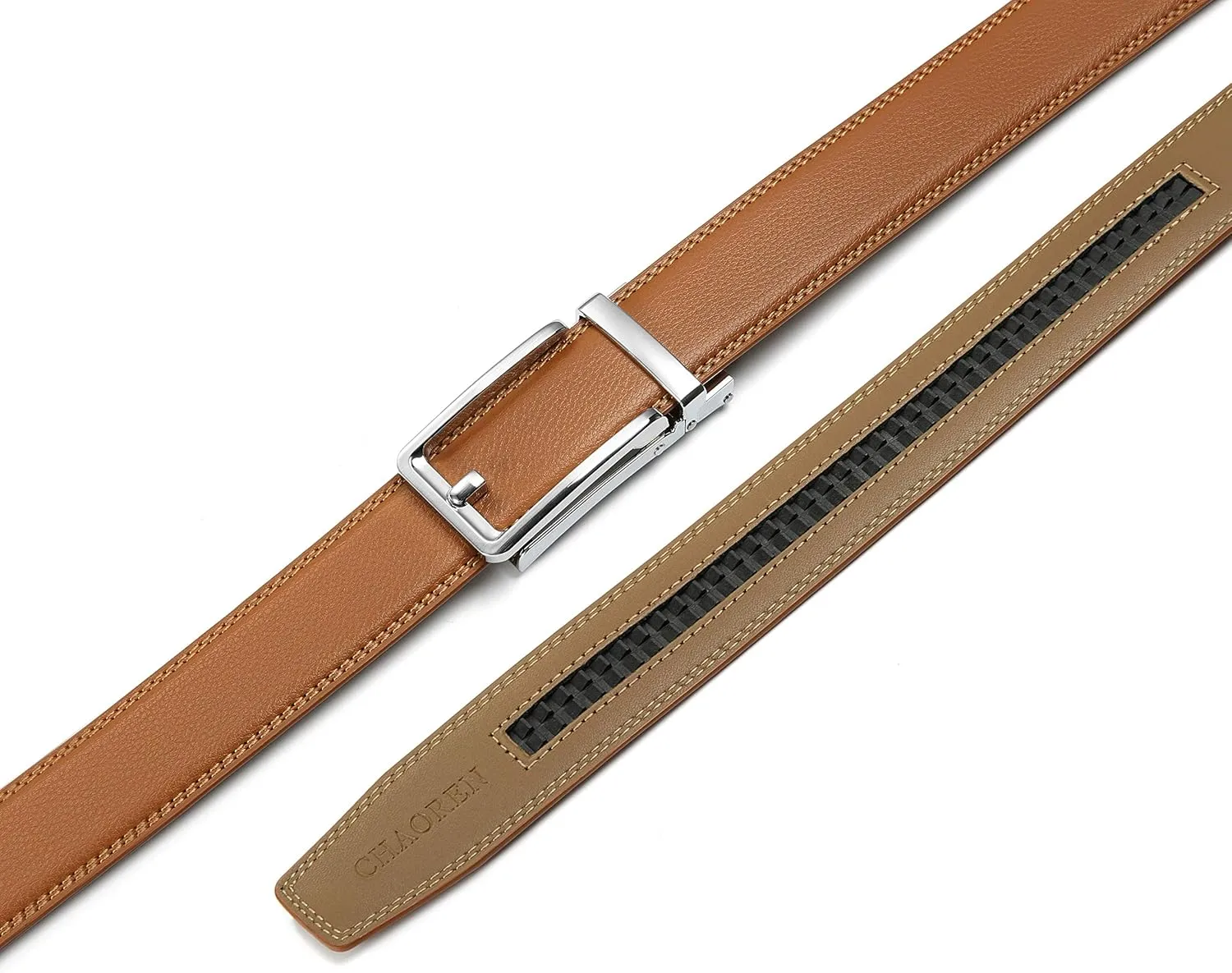 CHAOREN Click Belts for Men - Mens Ratchet Belt 1 3/8" for Dress Pants - Perfect Companion to Men's Oxfords