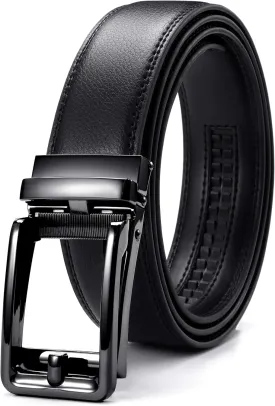 CHAOREN Click Belts for Men - Mens Ratchet Belt 1 3/8" for Dress Pants - Perfect Companion to Men's Oxfords