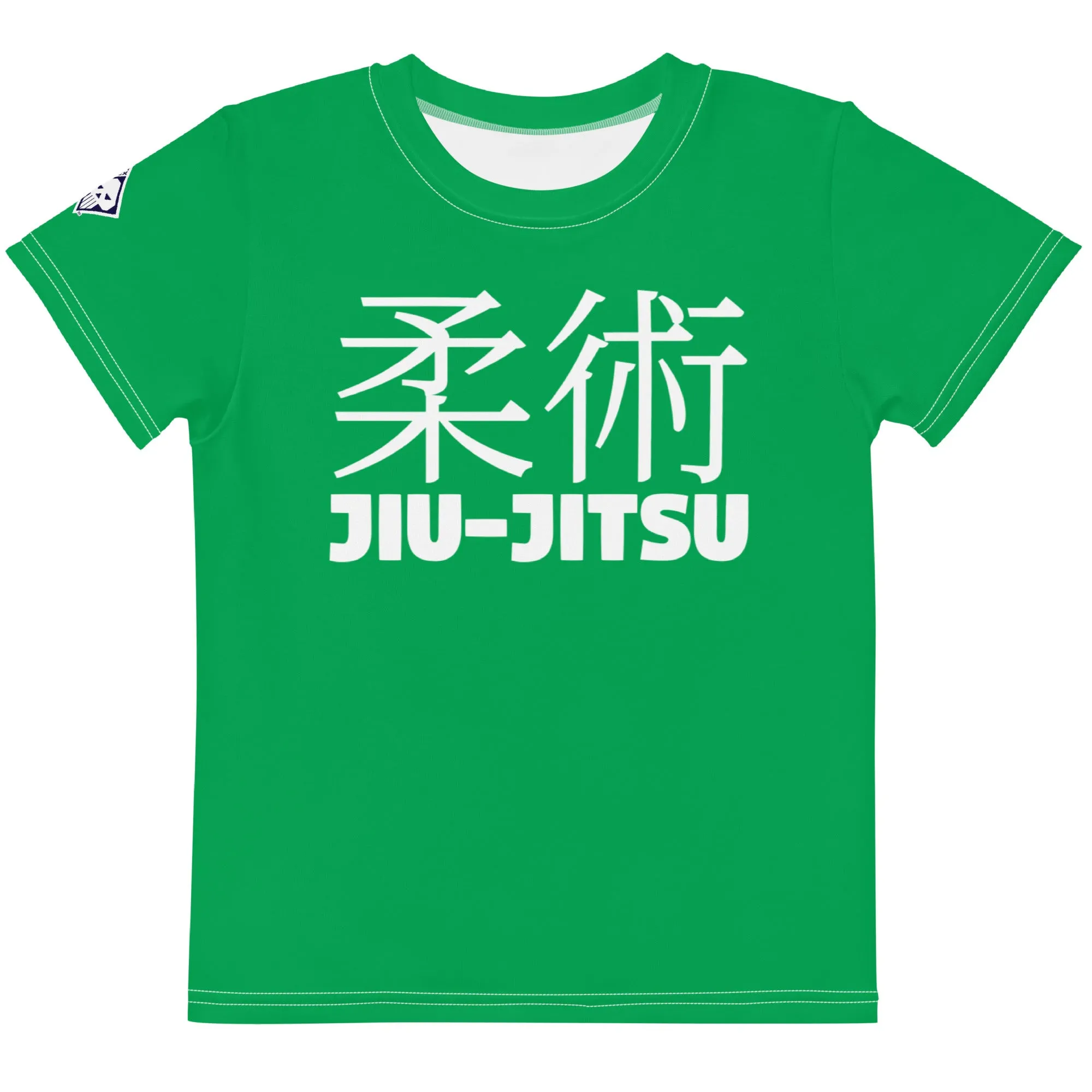 Comfortable Mobility: Boy's Short Sleeve Classic Jiu-Jitsu Rash Guard - Jade