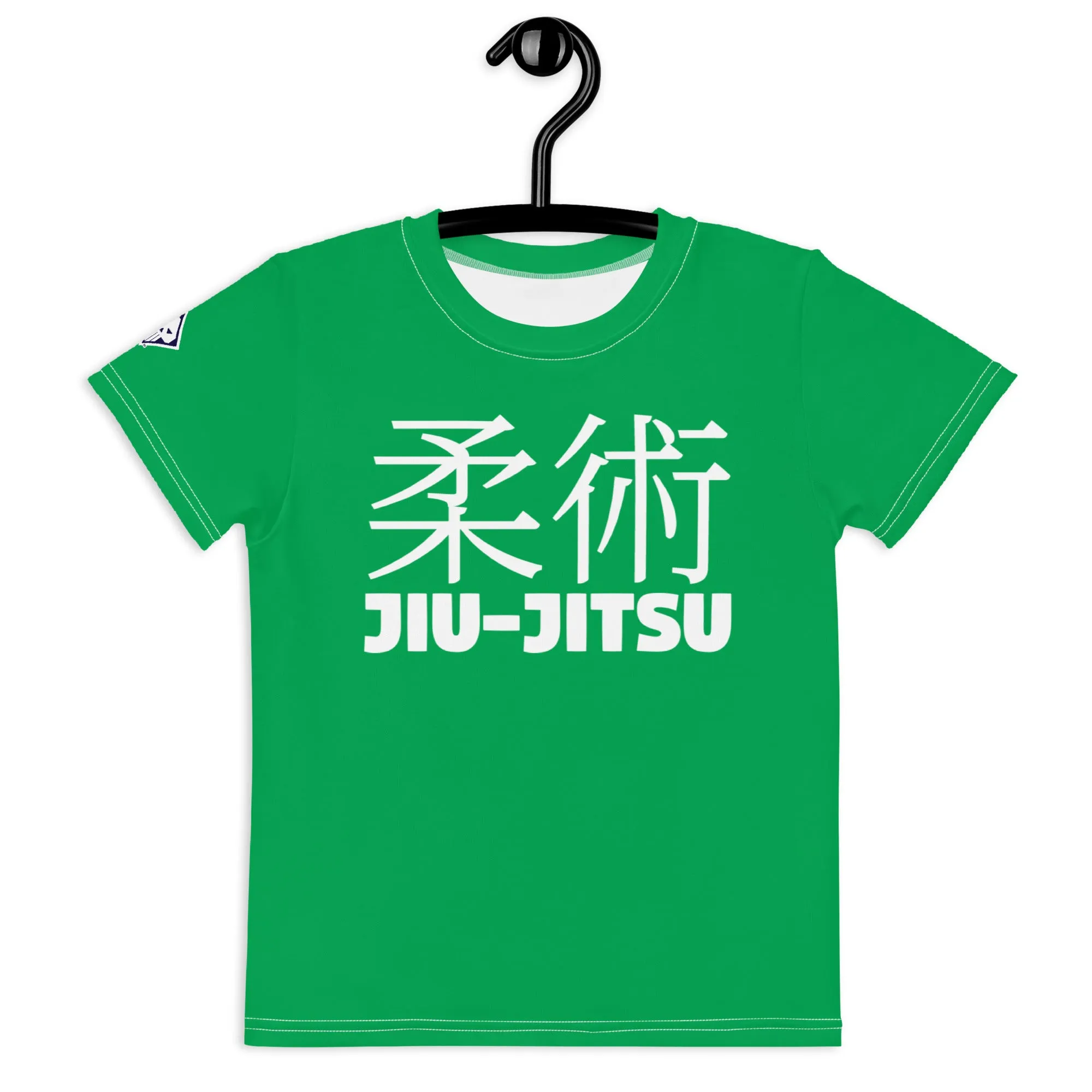 Comfortable Mobility: Boy's Short Sleeve Classic Jiu-Jitsu Rash Guard - Jade