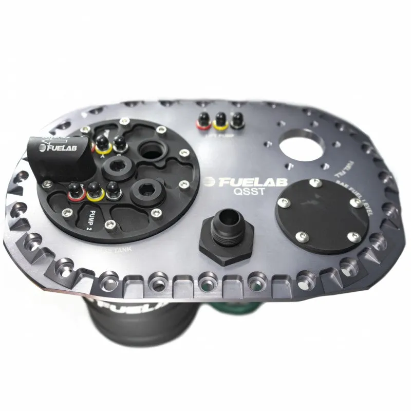 FUELAB 62710-1 Fuel System QSST Titanium with Surge Tank Pump Dual FUELAB 49442, no lift pump