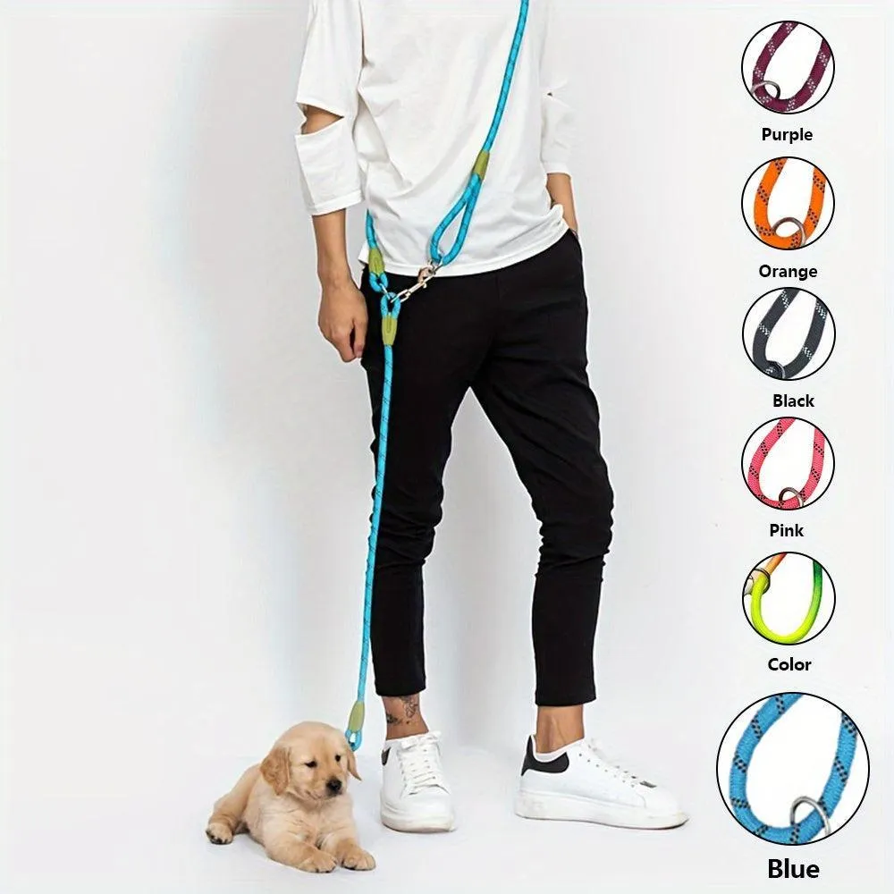Hands-Free Reflective Bungee Dog Leash - Adjustable and Comfortable