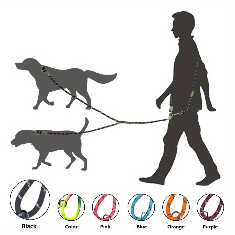 Hands-Free Reflective Bungee Dog Leash - Adjustable and Comfortable