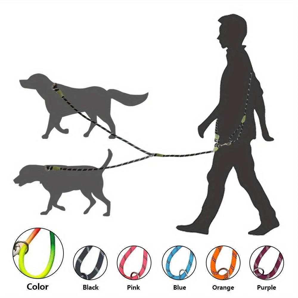 Hands-Free Reflective Bungee Dog Leash - Adjustable and Comfortable