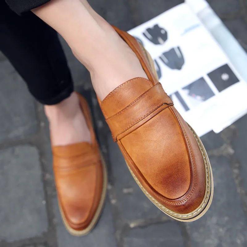 [Korean Style] Handmade Slip-On Oxford Shoes