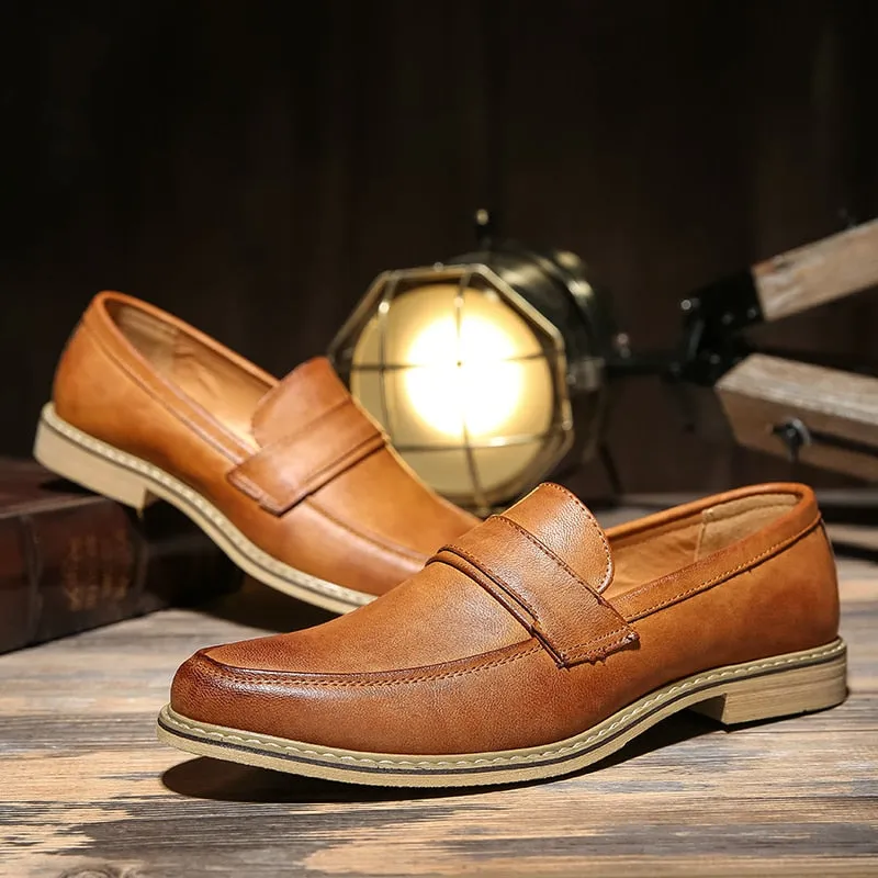 [Korean Style] Handmade Slip-On Oxford Shoes