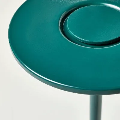 New - Portable Indoor/Outdoor LED Tabletop Lamp Green - Hearth & Hand with Magnolia