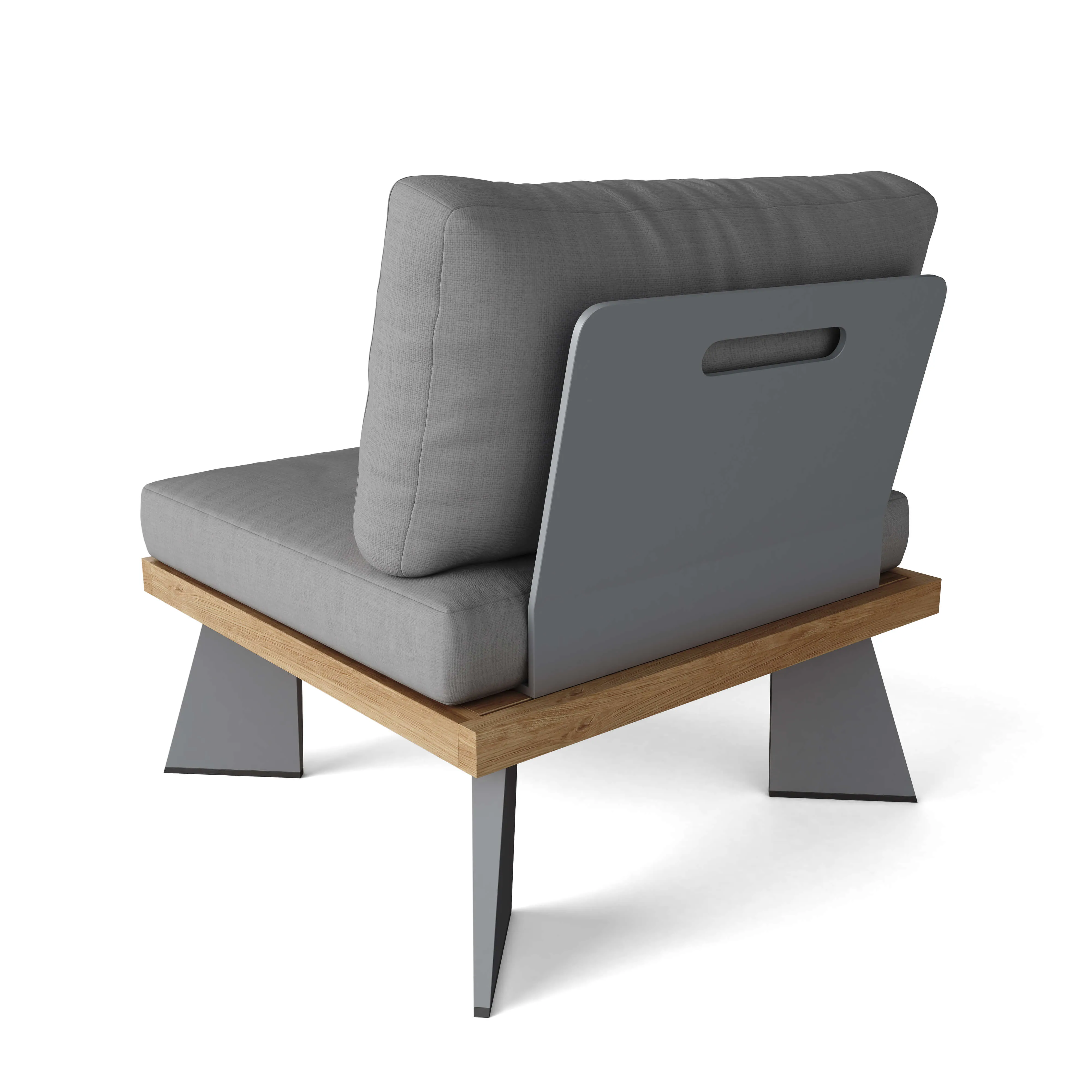 Oxford Platform 1-Seater, From Designer Sketches To Your Patio, 31.5"W X 33.5"D X 30"H.