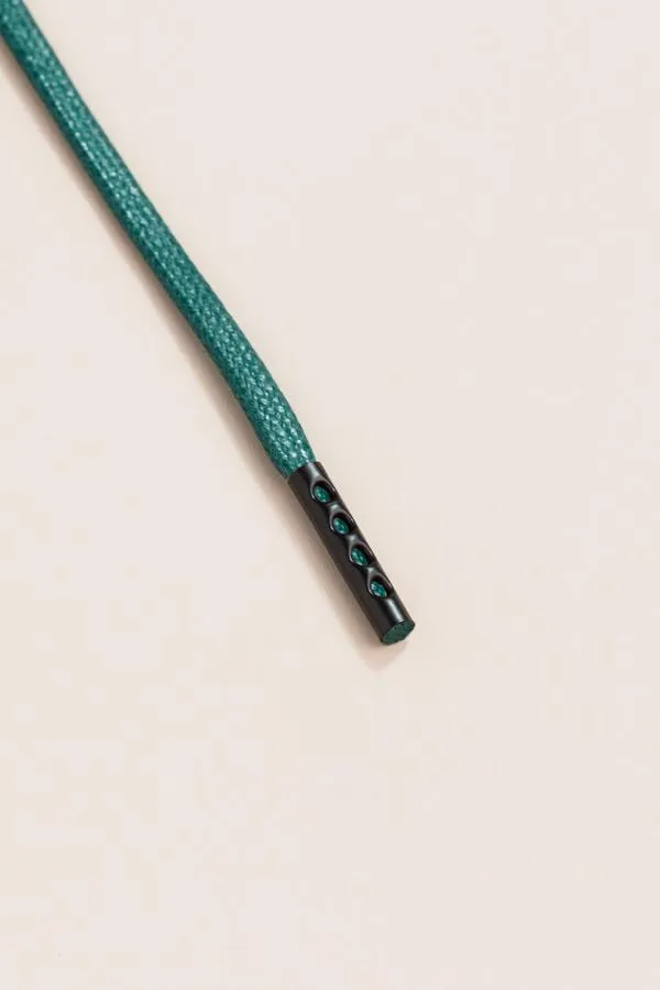 Pine Green | Flat Waxed Shoelaces