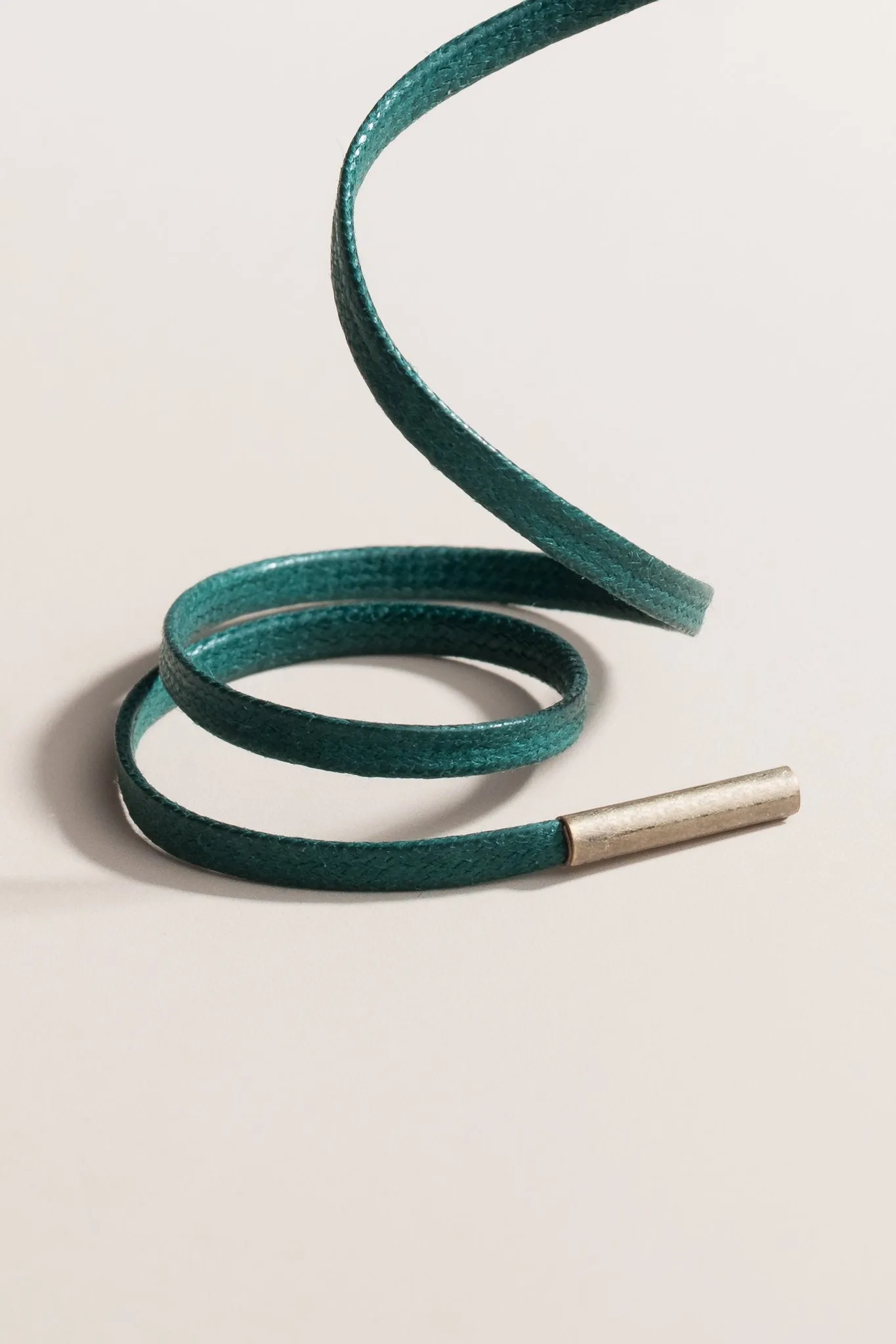 Pine Green | Flat Waxed Shoelaces