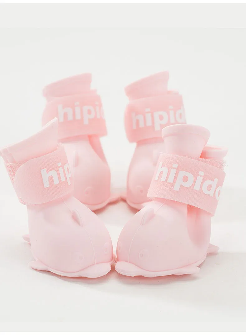 Puppy Candy Colors Rain Shoes (4Pcs) | Dolphin Shape