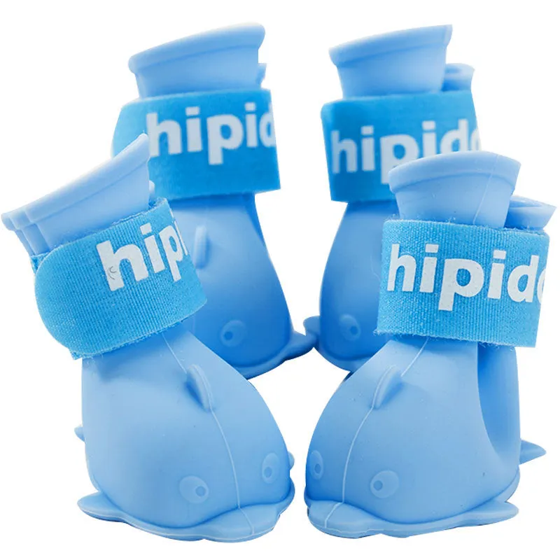 Puppy Candy Colors Rain Shoes (4Pcs) | Dolphin Shape