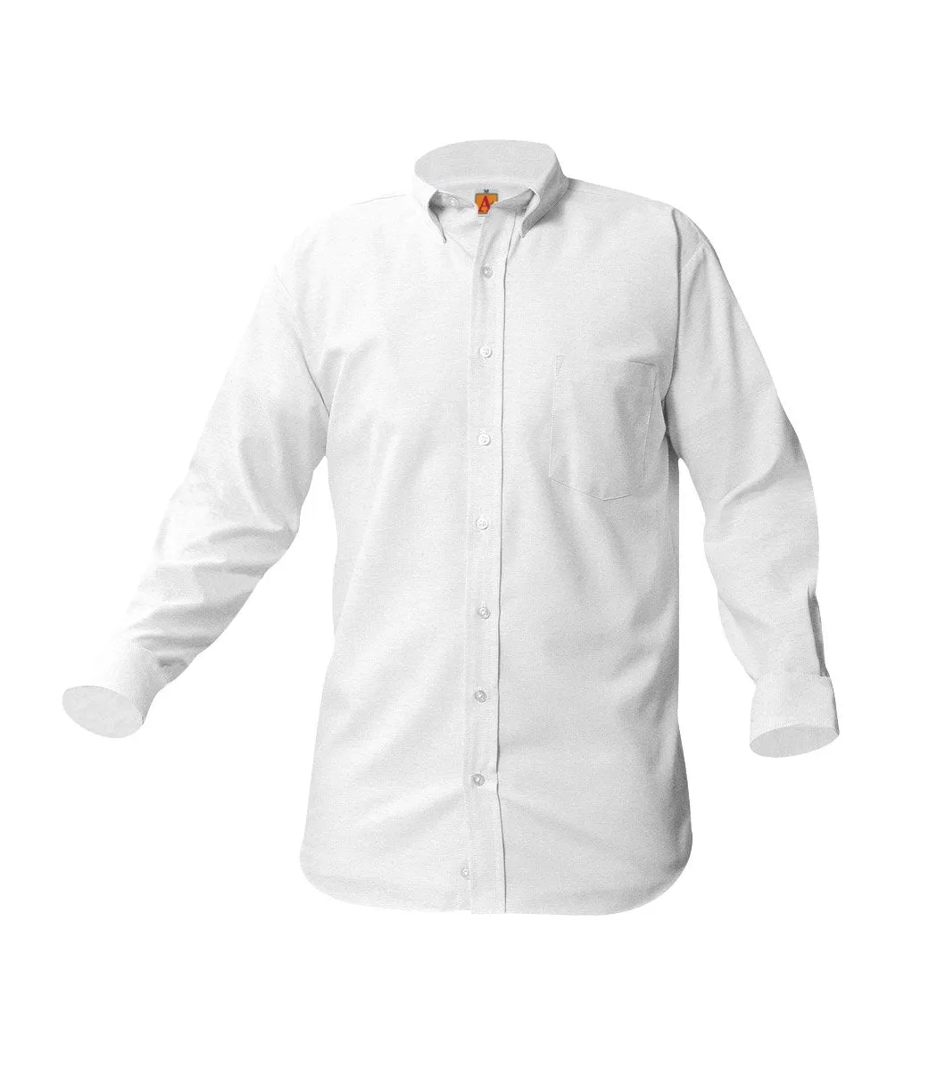 School Apparel - Boy Long Sleeve Husky Oxford