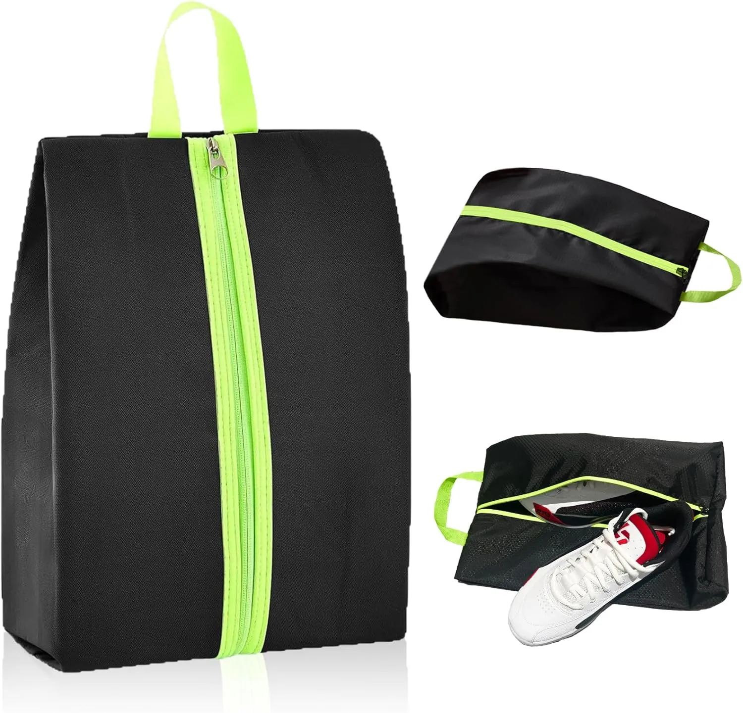 Smell Proof Shoe Bags for Travel & Sports,Odor-Absorbing Cleat Bags,Water-Resistant Shoe Organizer for Gym, Soccer, Golf,Tennis (Fits US Size 14, Lightweight & Durable)