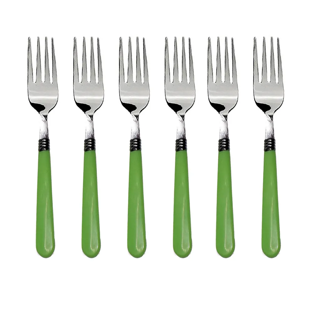 Stainless Steel Forks with Comfortable Grip Dining Fork Set of 6 Pcs